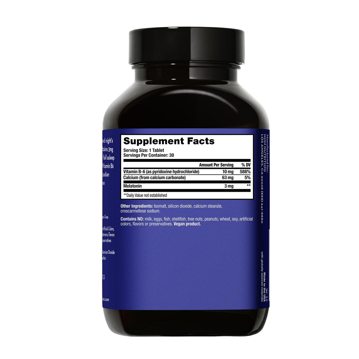 HUM Beauty zzZz Sleep Supplement Melatonin 3mg - 30 Tablets - image 2