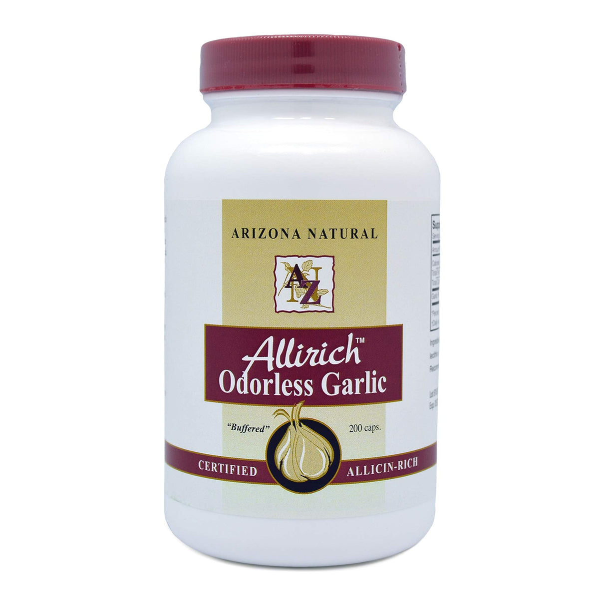 Arizona Natural Allirich Odorless Garlic Softgels - 200 Count