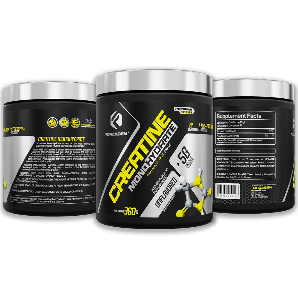 Forzagen Creatine Monohydrate Powder Unflavored - 72 Servings - image 6