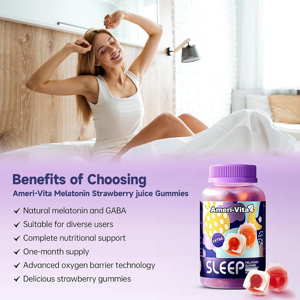Ameri-Vita Sleep Gummies with Melatonin 3mg - 60 Count - image 2
