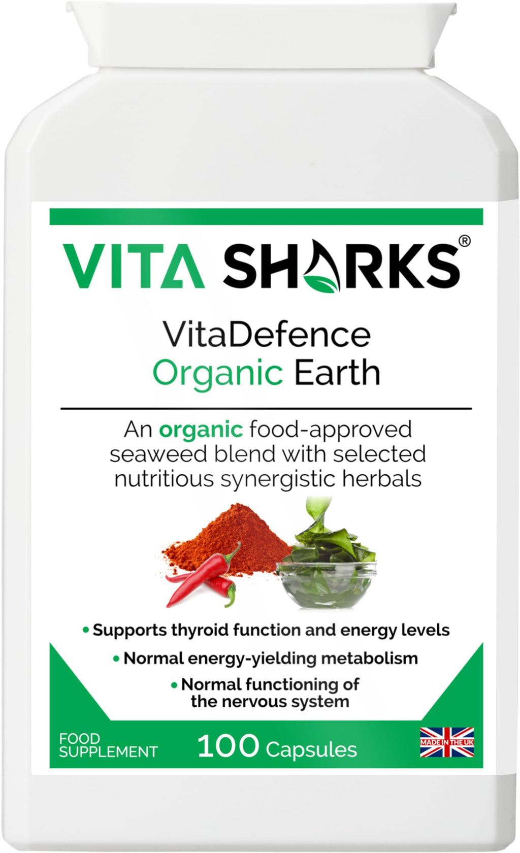 Vita Sharks VitaDefence Organic Earth Immune Support - 1 Count