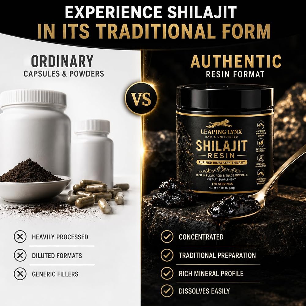 Leaping Lynx Shilajit Resin with Fulvic Acid - 1.06 oz - image 4