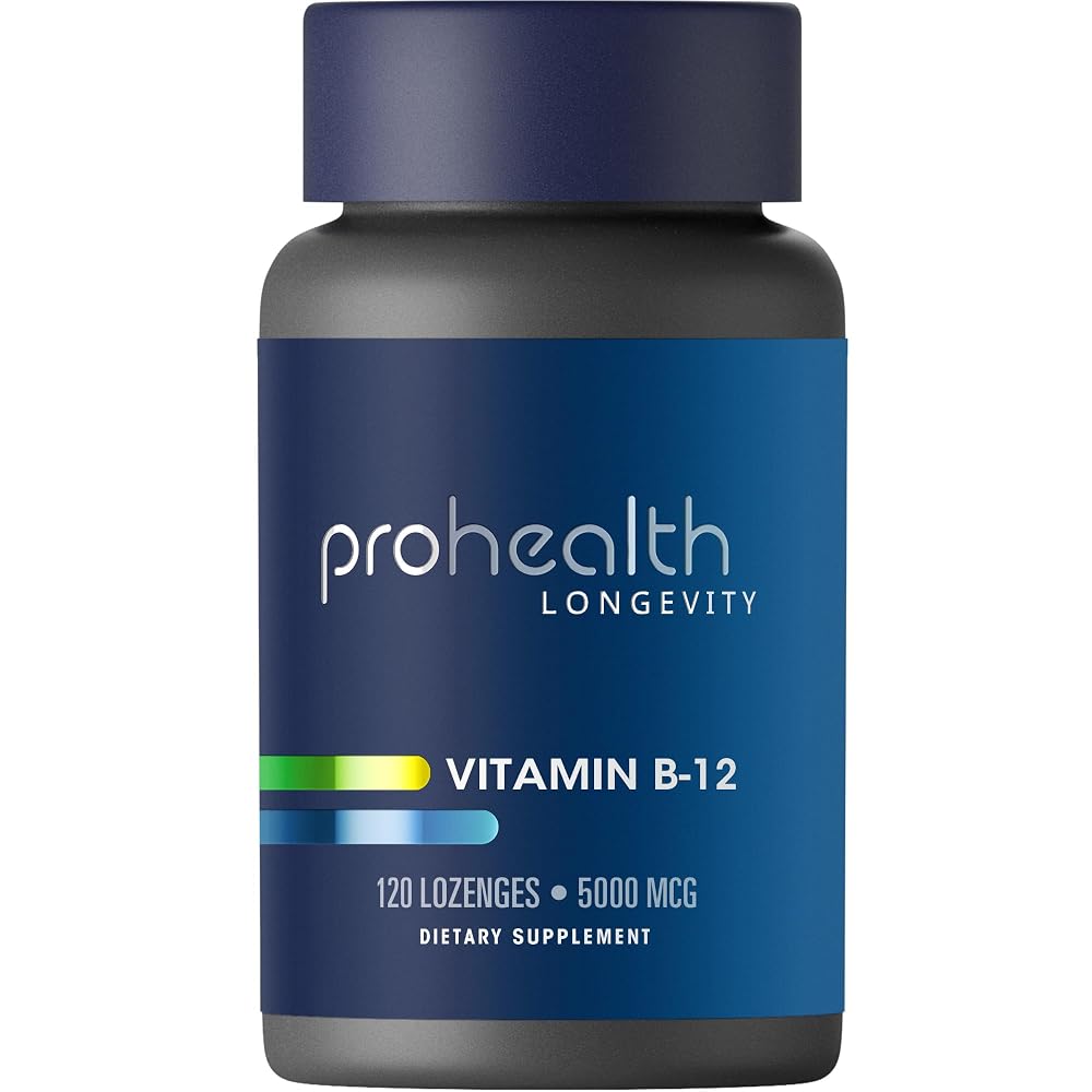 ProHealth Longevity Vitamin B12 5000 mcg Energy Support - 120 Lozenges