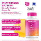 Pink Stork Omega-3 Fish Oil DHA + EPA Prenatal - 60 Softgels - image 2