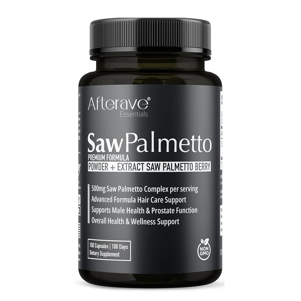 Afterave Essentials Saw Palmetto Premium Hair Growth - 100 Capsules