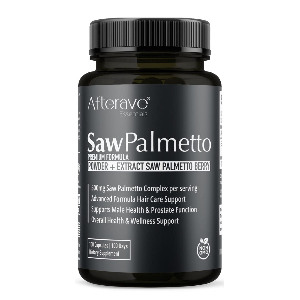 Afterave Essentials Saw Palmetto Premium Hair Growth - 100 Capsules