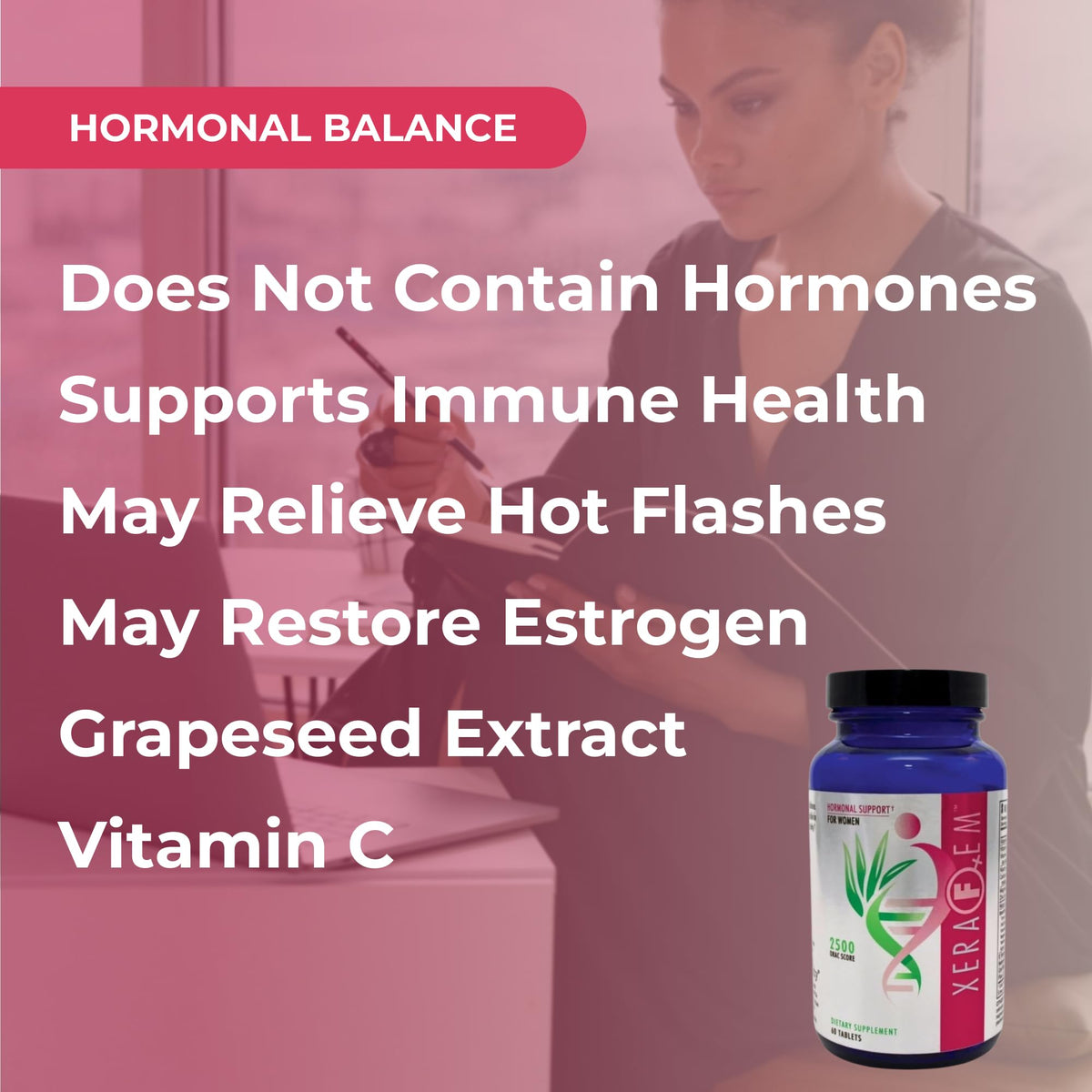 Youngevity XeraFem Women's Hormonal Balance and Immune Support - 60 Tablets - image 4