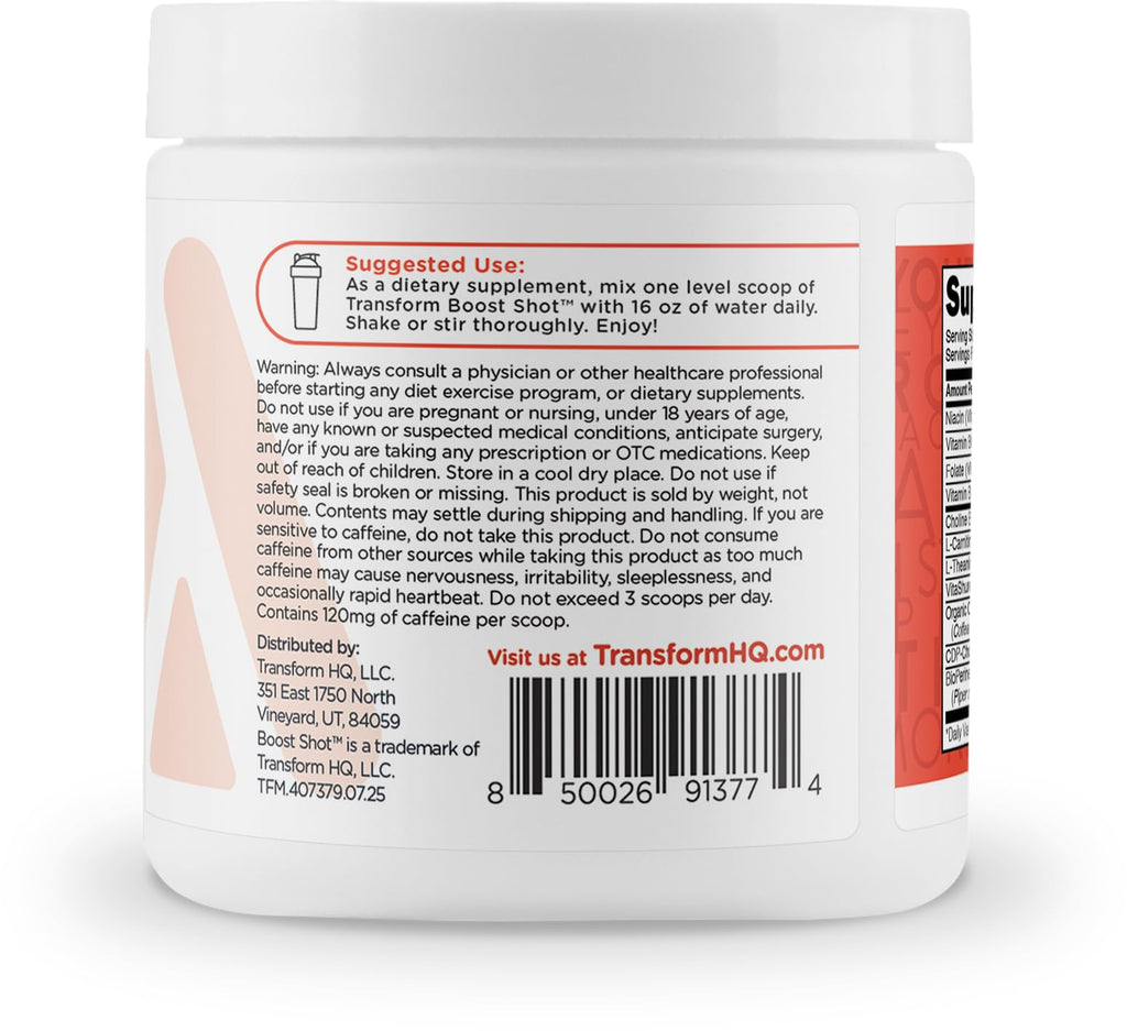 TransformHQ Everyday Boost Shot - Non-GMO, Gluten-Free