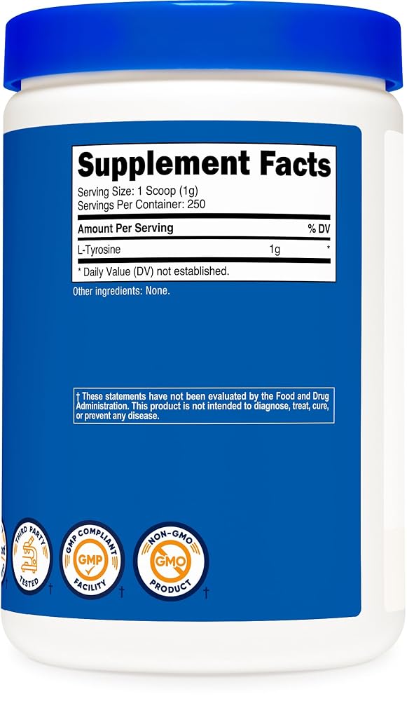 Nutricost L-Tyrosine Powder - Pure L-Tyrosine Powder - 3G Per Serving - image 9