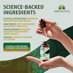 HERBALICIOUS Liver Support NAC 360 Defense Liquid - 4 Fl Oz - image 5
