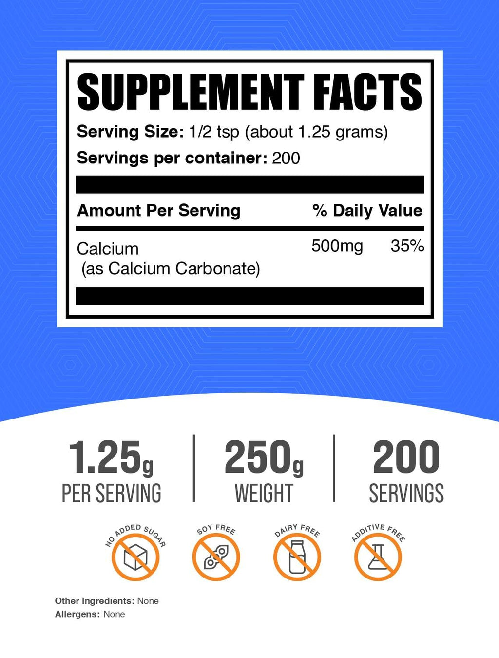 BulkSupplements.com Calcium Carbonate Powder - Unflavored