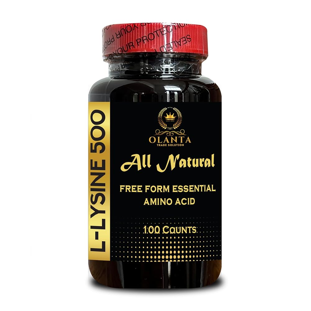 OLANTA TRADE SOLUTION L-Lysine 500 mg Amino Acid - 100 Capsules