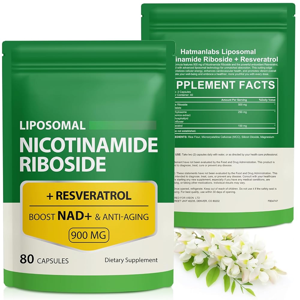Ruduwu NAD Supplement with Nicotinamide Riboside - 160 Capsules