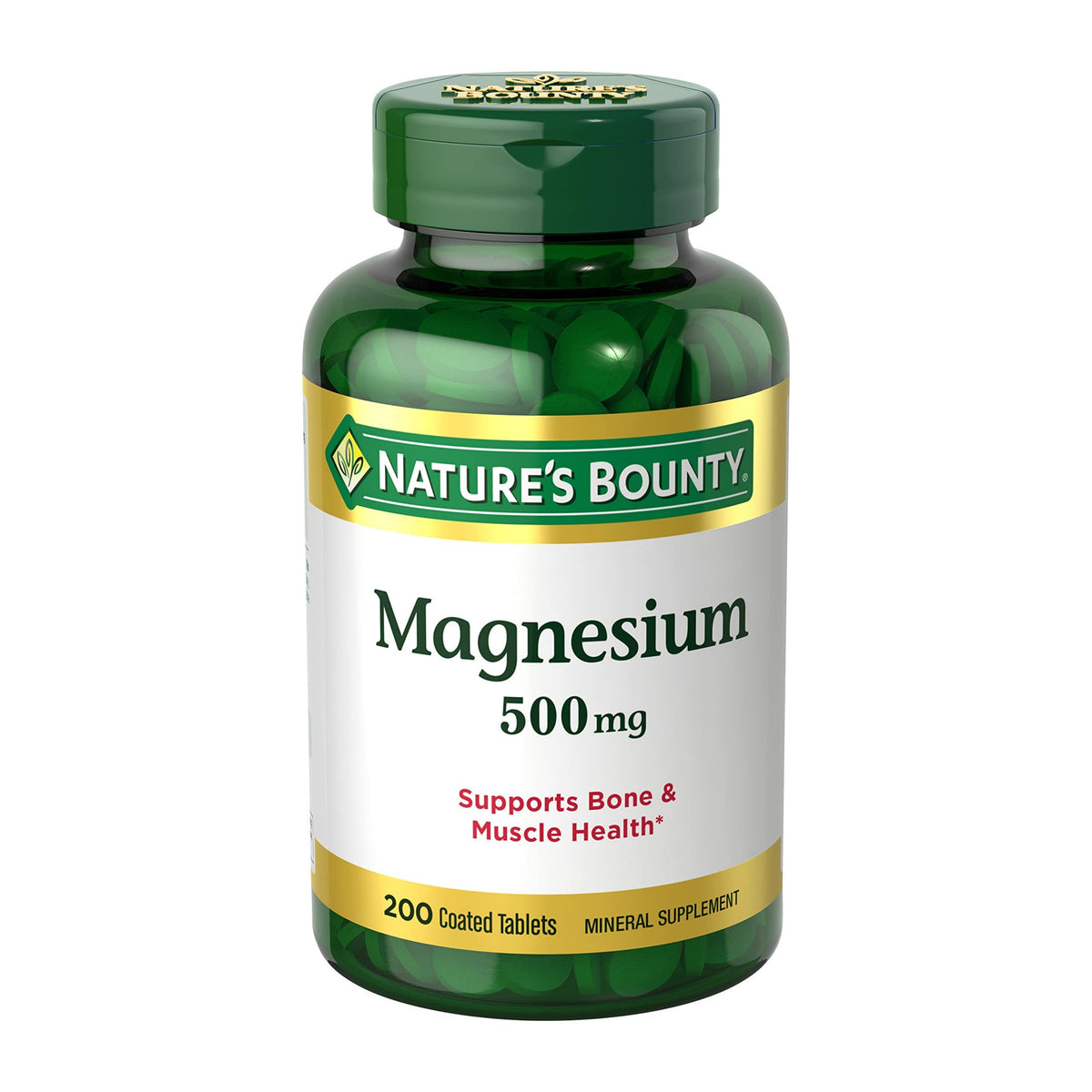 Nature's Bounty Magnesium 500 mg - 200 Tablets