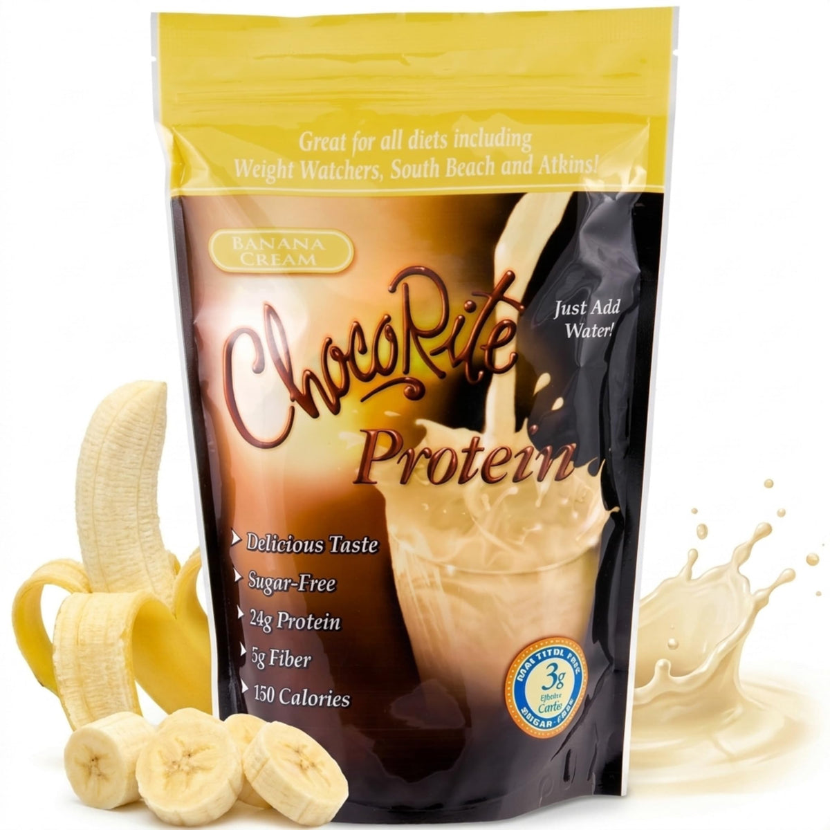 ChocoRite Protein Shake Powder Banana Cream - 14.7 oz