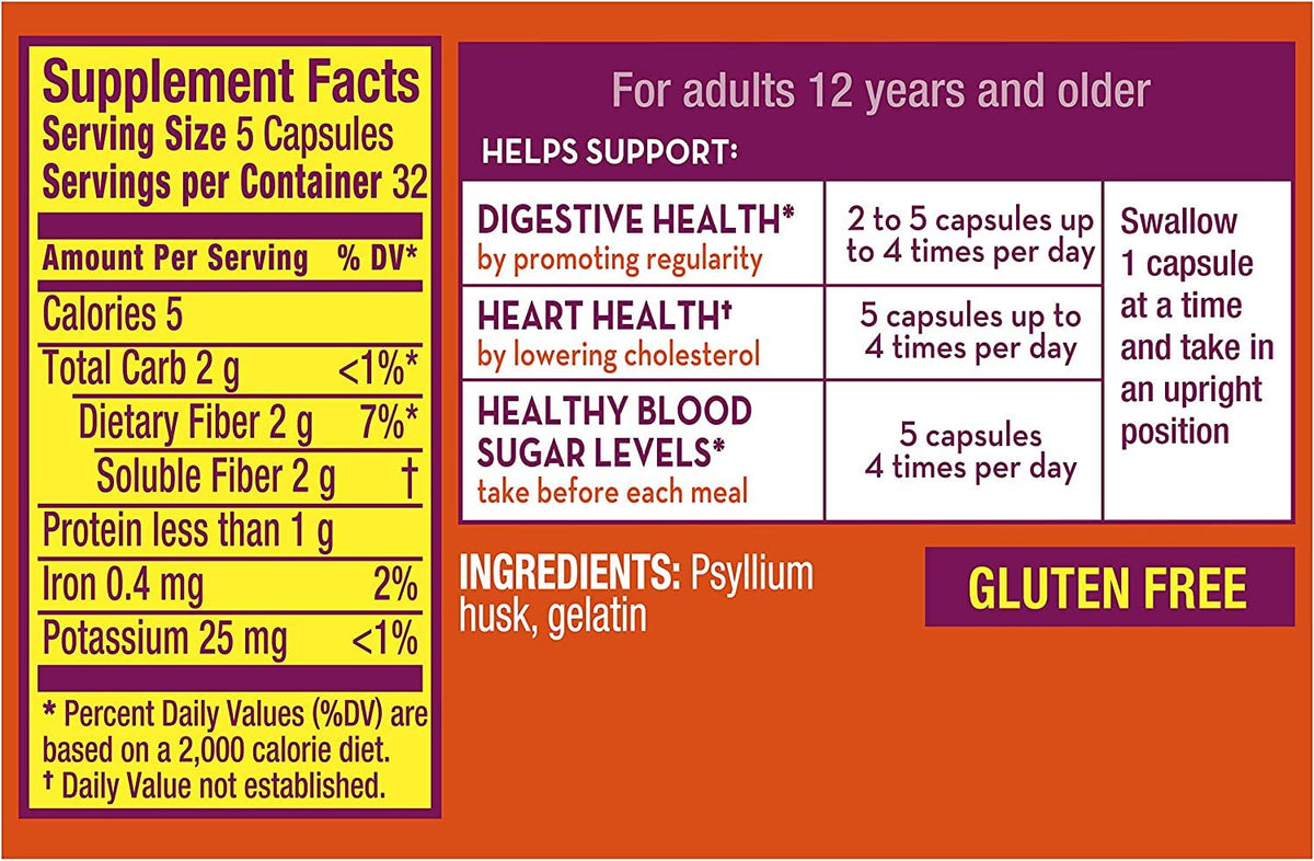 Metamucil 3 in 1 MultiHealth Fiber Supplement Capsules - 600 Count - image 2