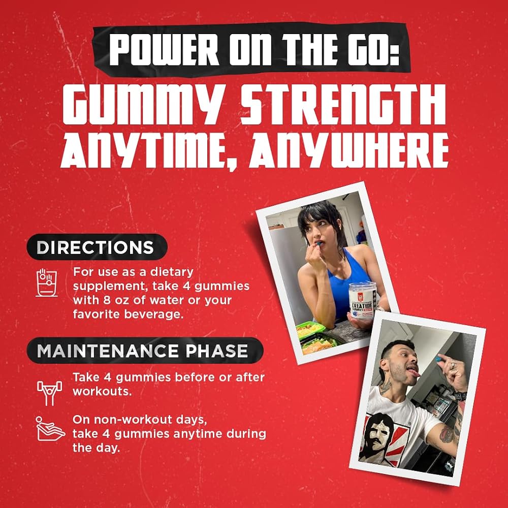 Old School Labs Creatine Monohydrate Gummies for Muscle & Strength