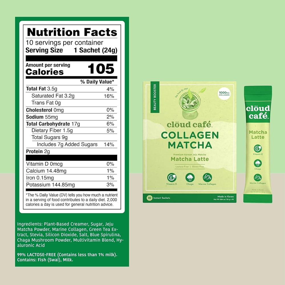 Clöud Café Collagen Infused Tea Powder