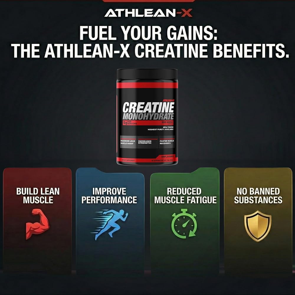 ATHLEAN-X X-CREATINE Pure Micronized Creatine Monohydrate Powder