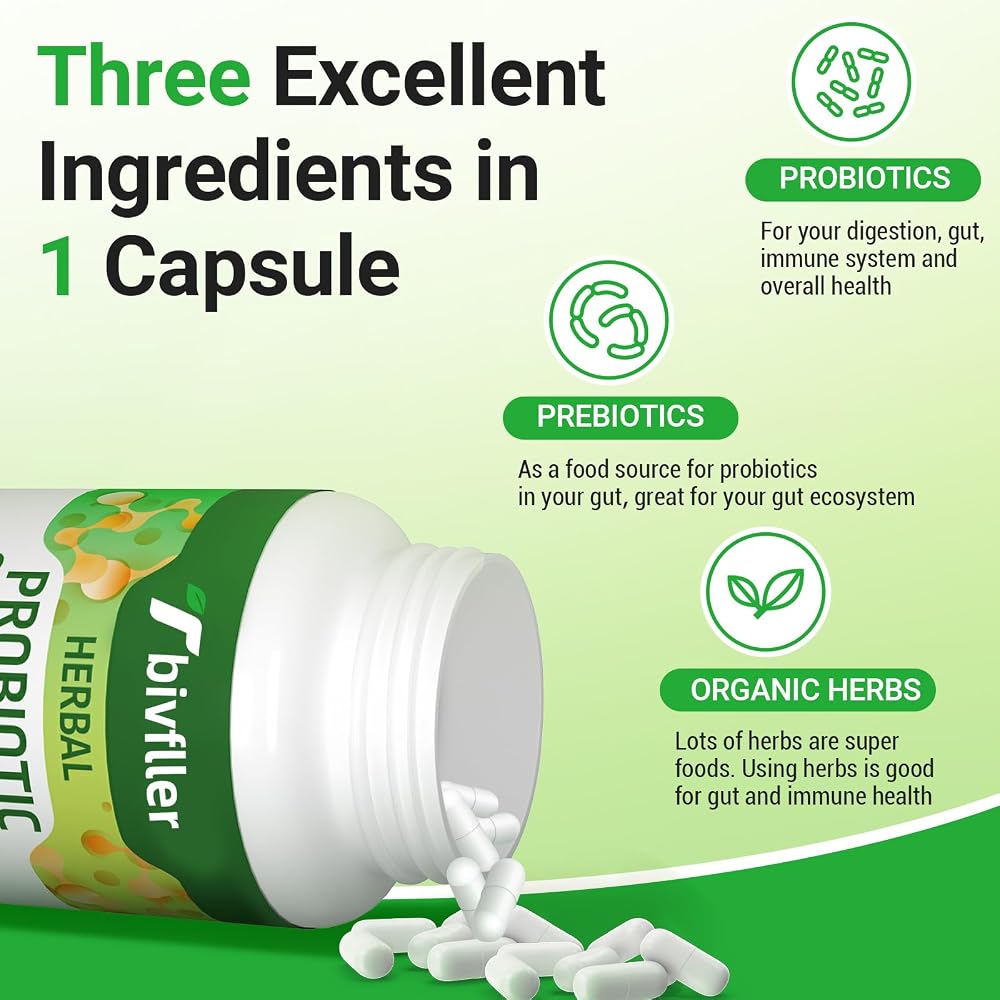 Tbivfller Probiotics for Women Men- 300 Billion CFU