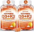 Maennyliy Vitamin D3 K2 Gummies for Adults - Vitamin D3 5000IU + K2