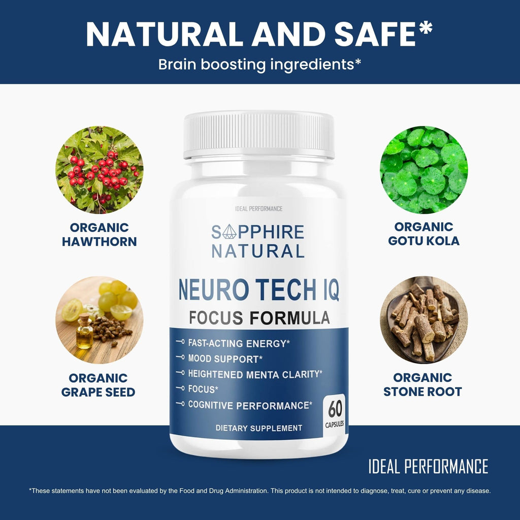IDEAL PERFORMANCE Neuro Tech IQ Capsules Brain Health & Memory Support - image 5