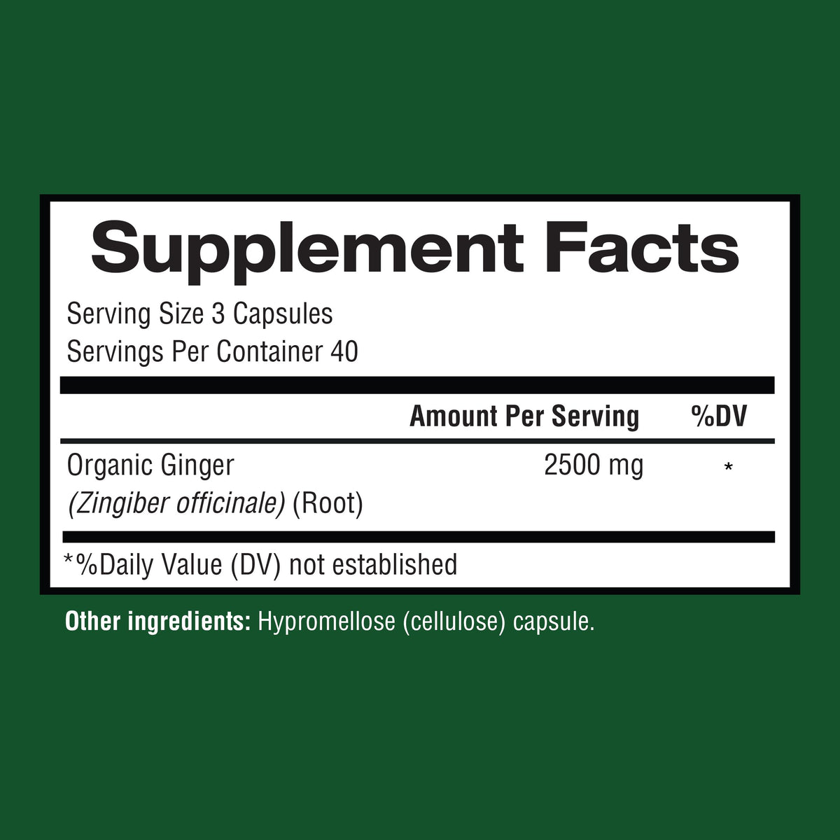 Happi Mi Nutrition Ginger Root Capsules 2500mg - 120 Vegetarian Capsules - image 3