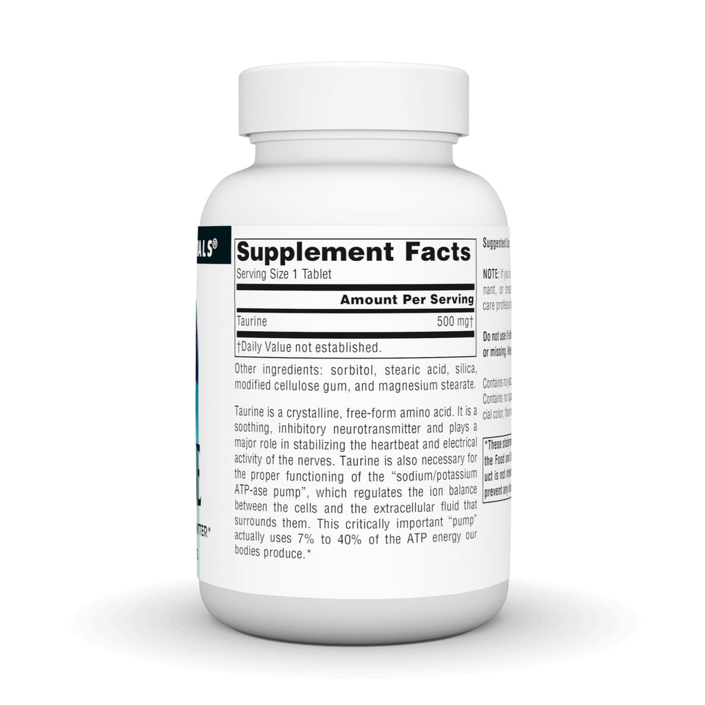 Source Naturals Taurine 500 mg - 120 Tablets - image 3