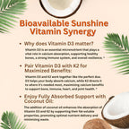 Micro Ingredients Vitamin D3 K2 MK-7 10,000 IU - 300 Softgels - image 5