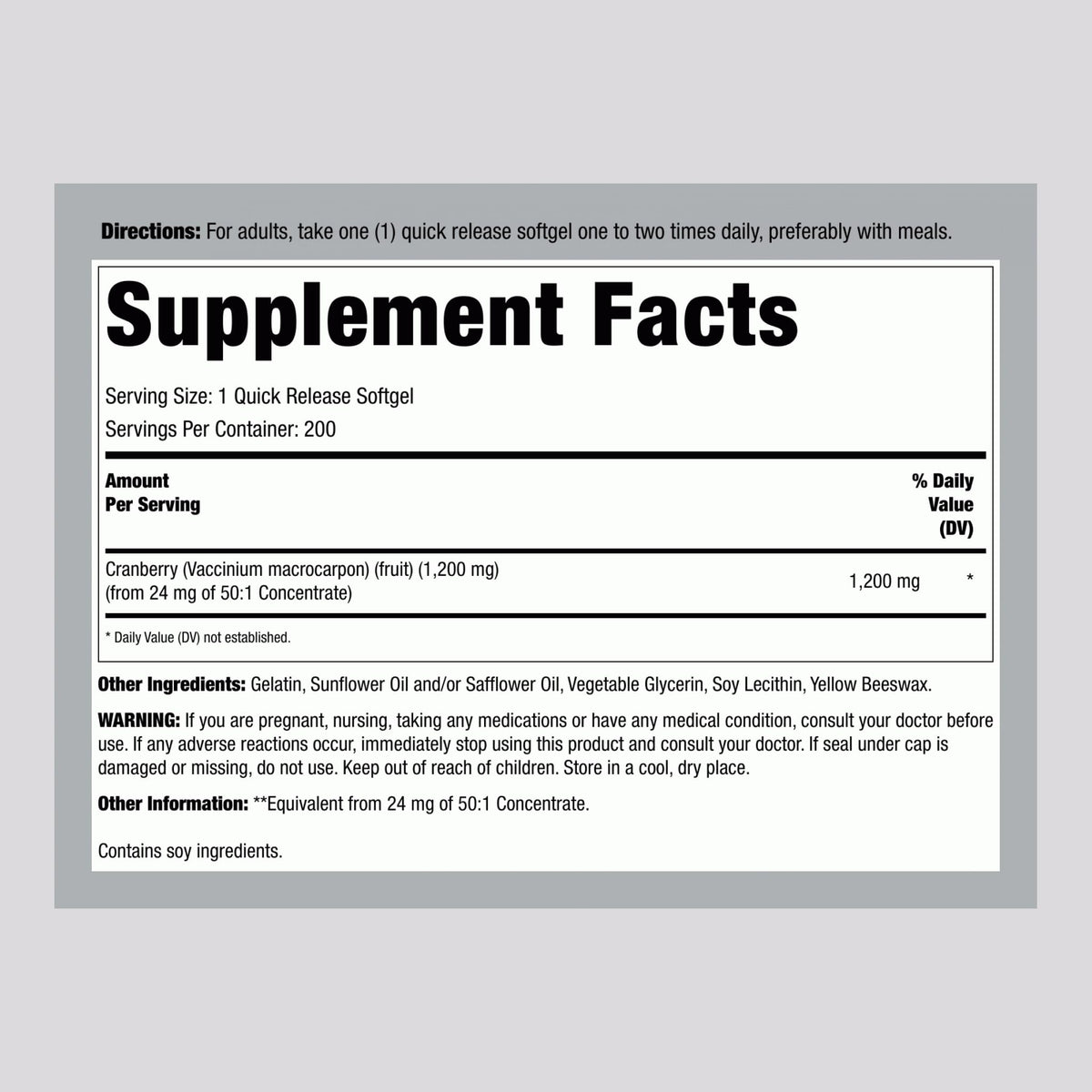 Lindberg Cranberry Pills for Women - 200 Softgels - image 2