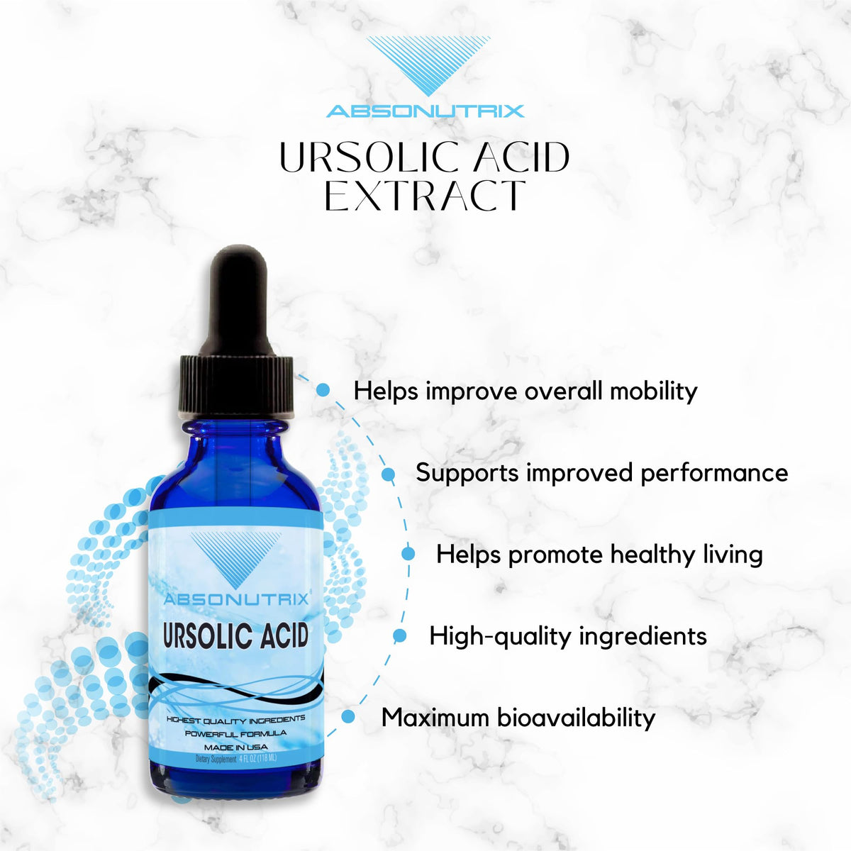 Absonutrix Ursolic Acid 590mg Liquid - 4 Fl Oz - image 6