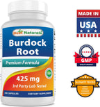 Best Naturals Burdock Root 425 mg 180 Capsules