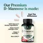 Nature's Nutrition D-Mannose 1000mg Per Serving - Cranberry