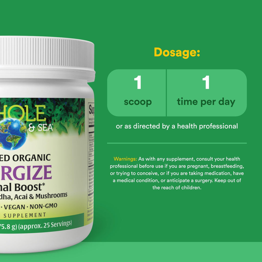 Natural Factors Energize Adrenal Boost Powder - 6.2 oz - image 3
