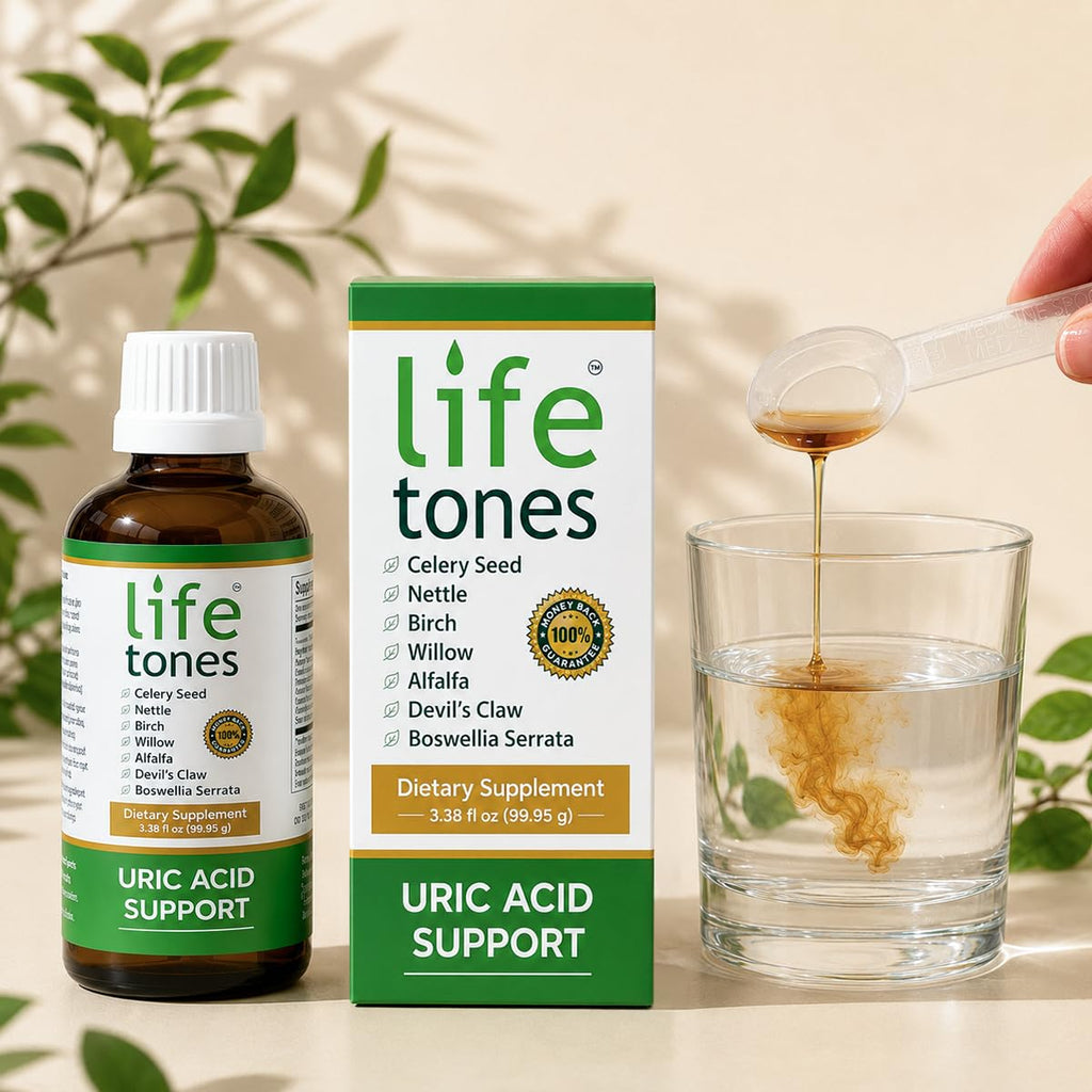 Life Tones Uric Acid Support 7-Herb Liquid Tincture - 3.38 fl oz - image 2