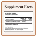 Utzy Naturals Glutathione 250 mg - 60 Vegetarian Capsules - image 4