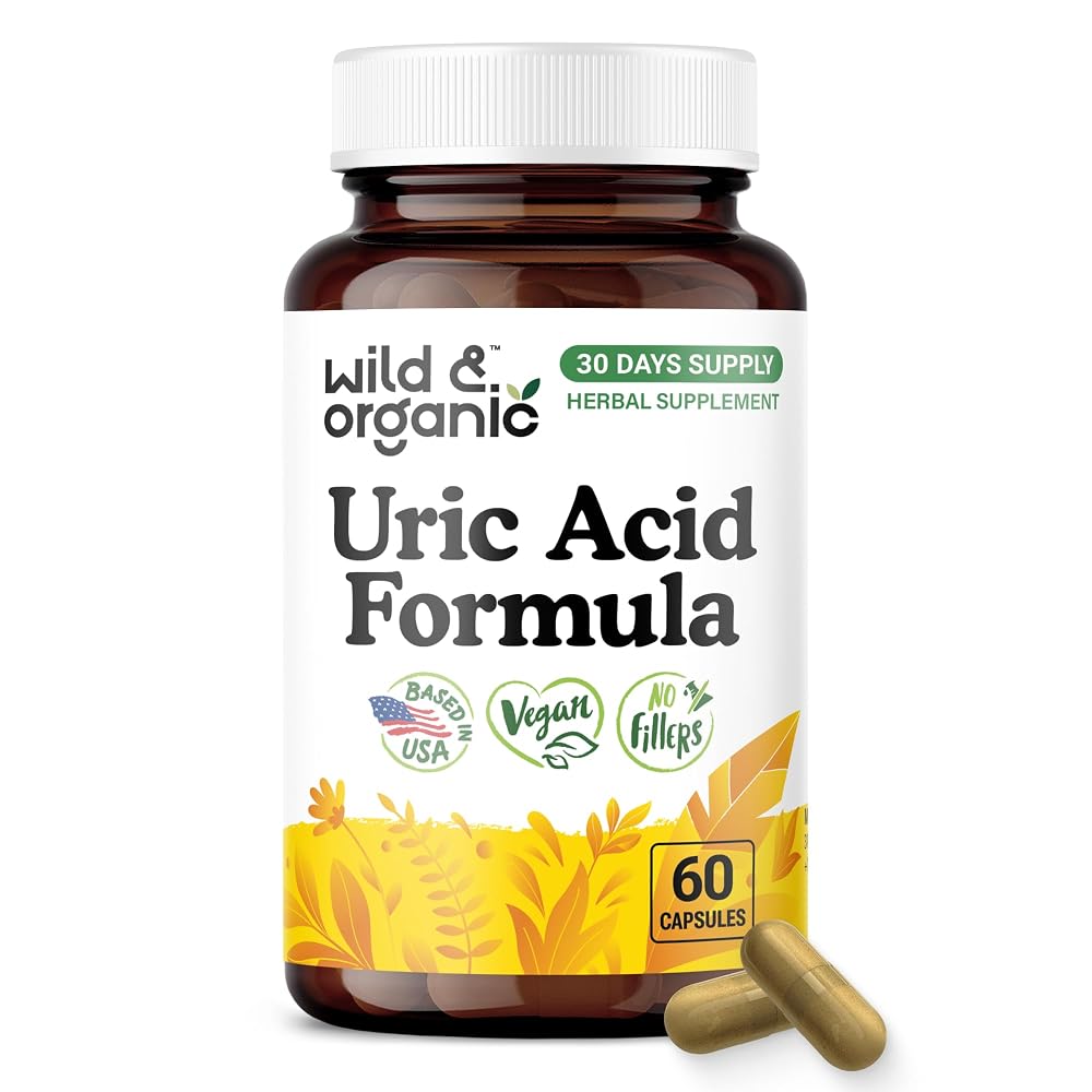Wild & Organic Uric Acid Formula Capsules - Uric Acid Cleanse Support