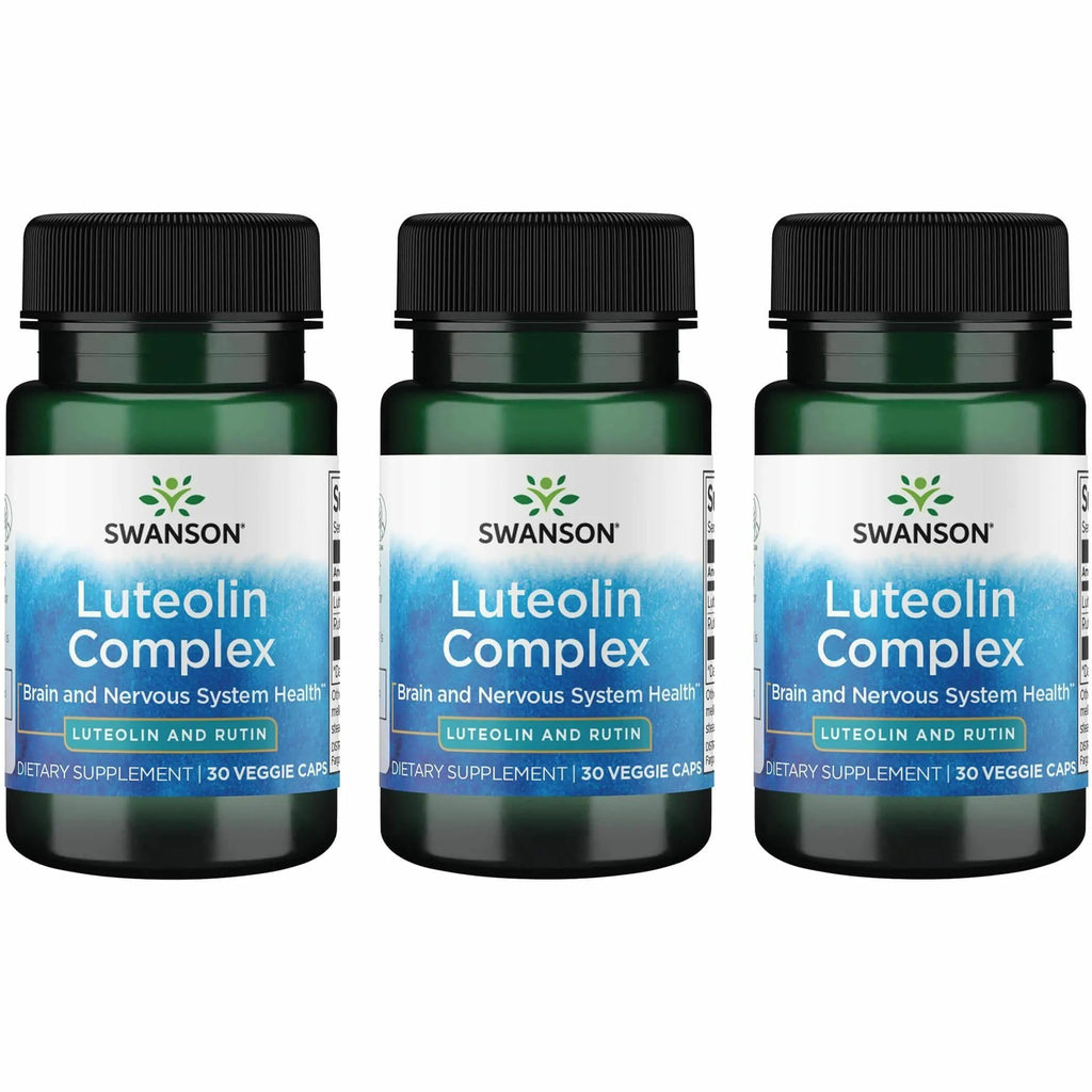 Swanson Luteolin Complex w/Rutin - Brain Support Supplement Promoting
