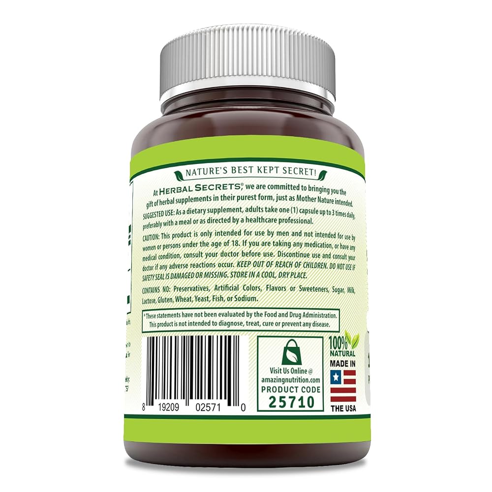 Herbal Secrets Saw Palmetto Complex 1200 mg - 120 Capsules - image 3