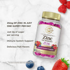 Solgar Zinc Gummies 25 mg Immune Support - 60 Gummies - image 5