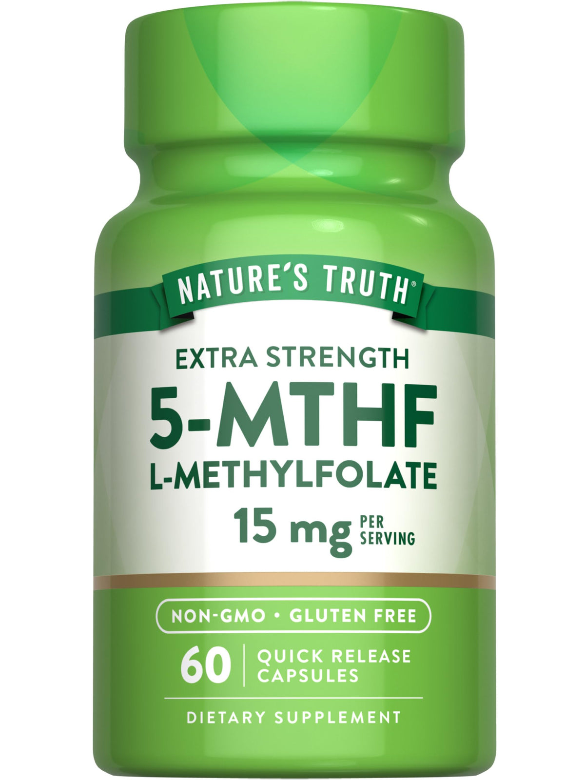 Nature's Truth L-Methylfolate 15mg - 60 Capsules