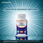 Vitamatic Irish Sea Moss with Bladderwrack & Burdock - 120 Capsules - image 6
