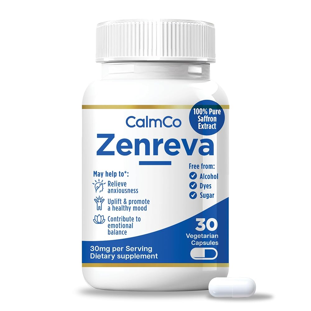 CalmCo Zenreva Pure Saffron Extract Mood Support - 30 Capsules