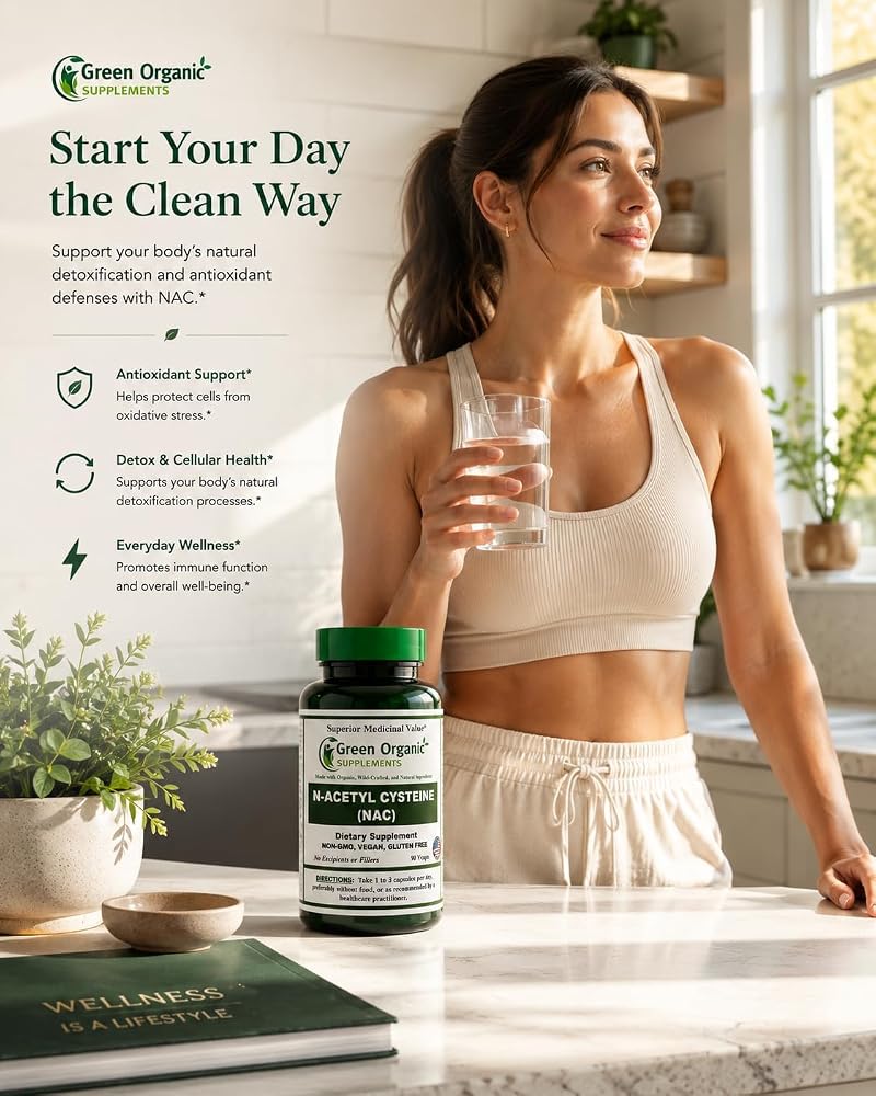 Green Organic Supplements' N-Acetyl Cysteine (NAC)