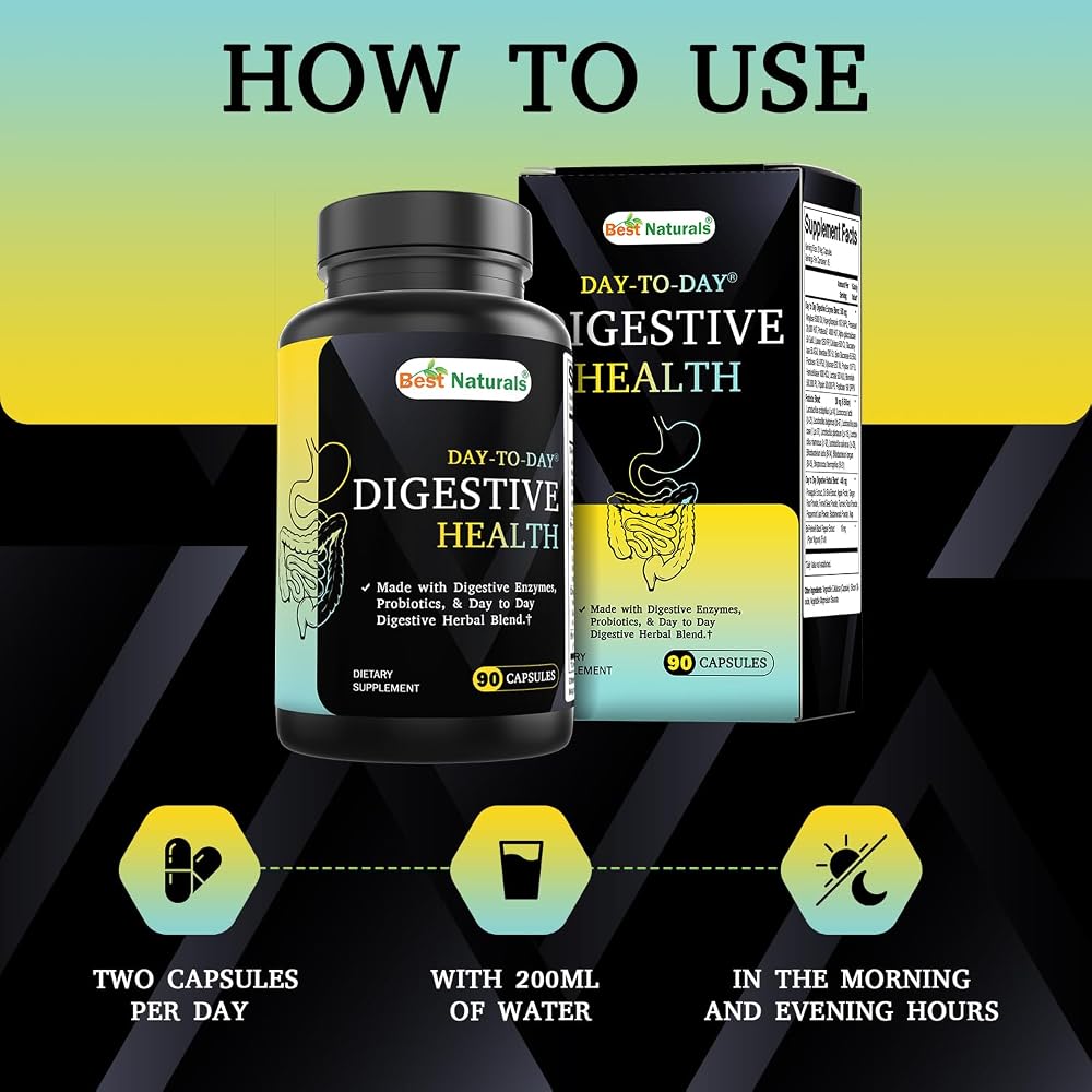 Best Naturals Day-to-Day Digestive Support - 90 Vegetarian Capsules - image 5
