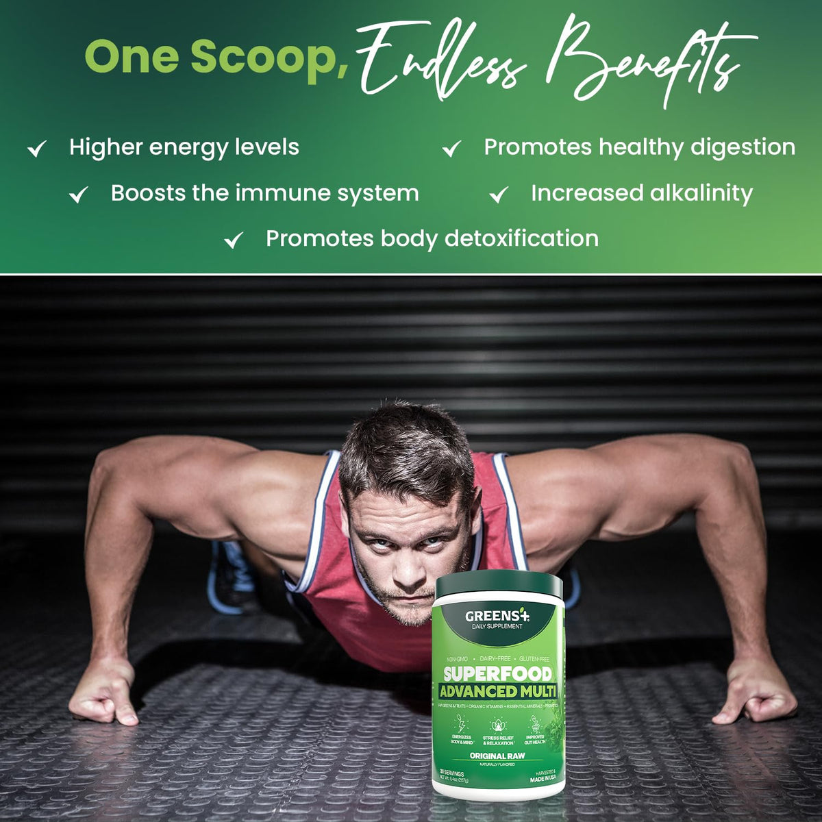 Greens+ Advanced Multi Raw Superfood Powder - 9.4 oz - image 3