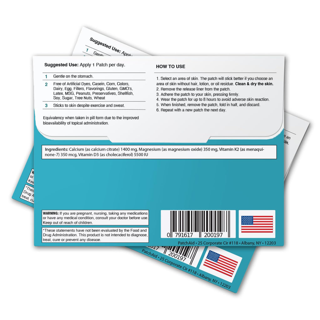 Patch Aid PatchAid D3/Calcium Plus Topical Patch - 30 Count - image 3