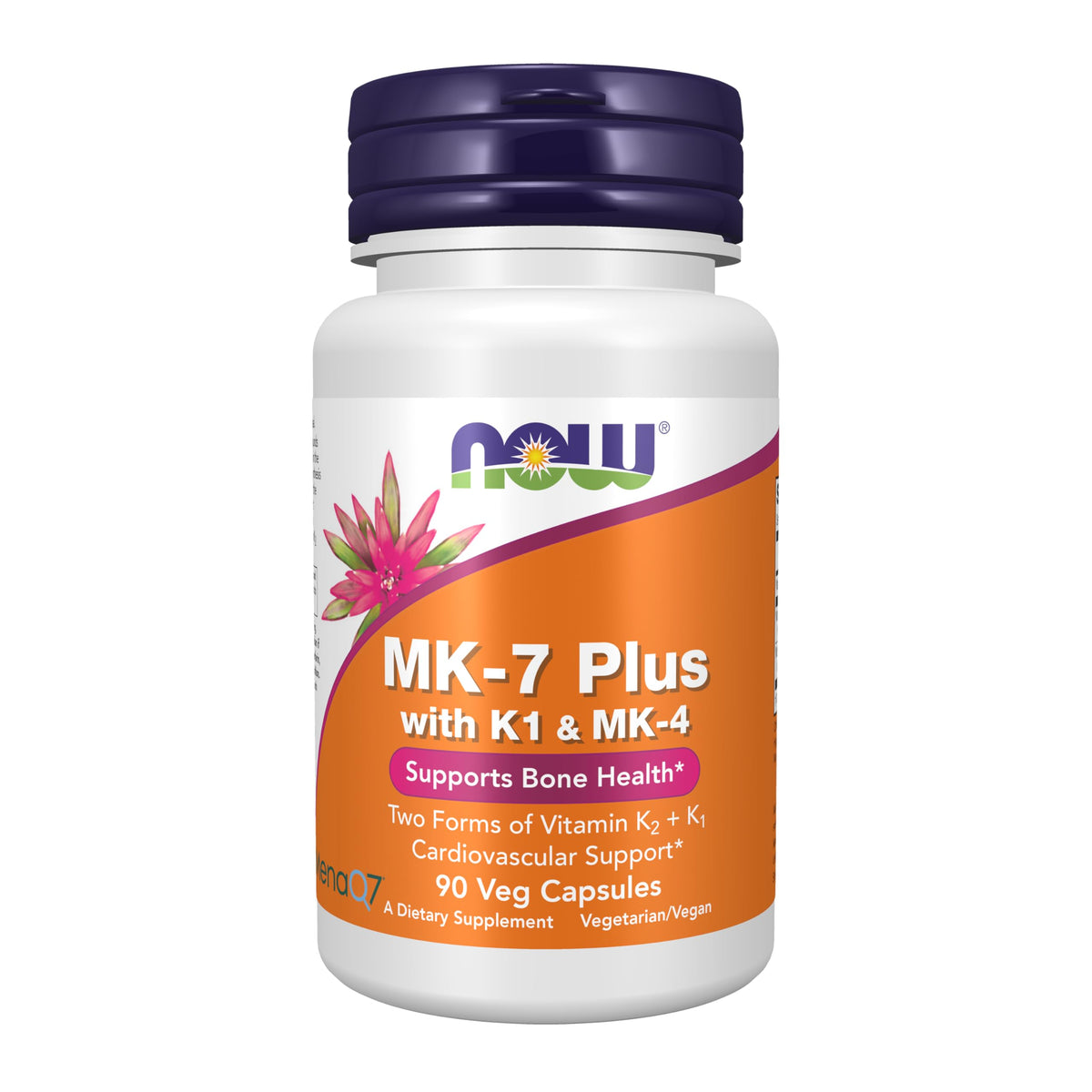 NOW Supplements MK-7 Plus Vitamin K Complex - 90 Vegetarian Capsules