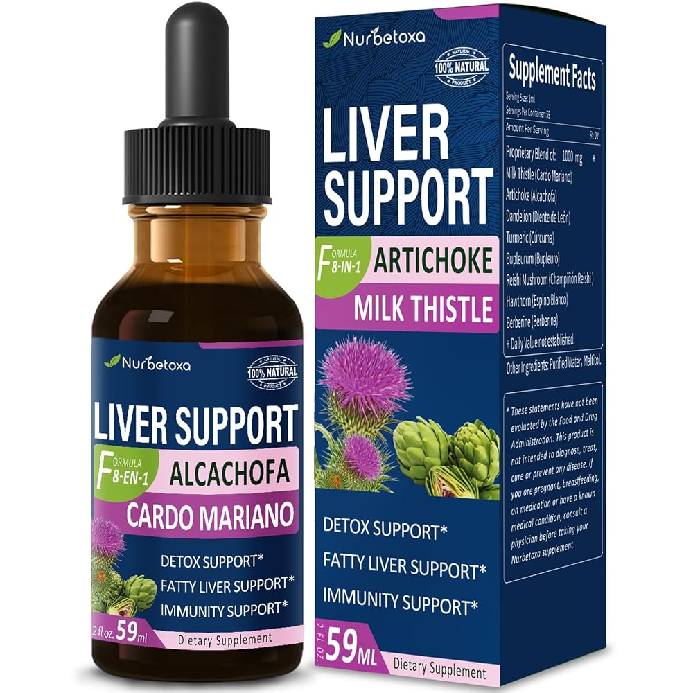 Nurbetoxa Milk Thistle Liver Support Drops for Fatty Liver