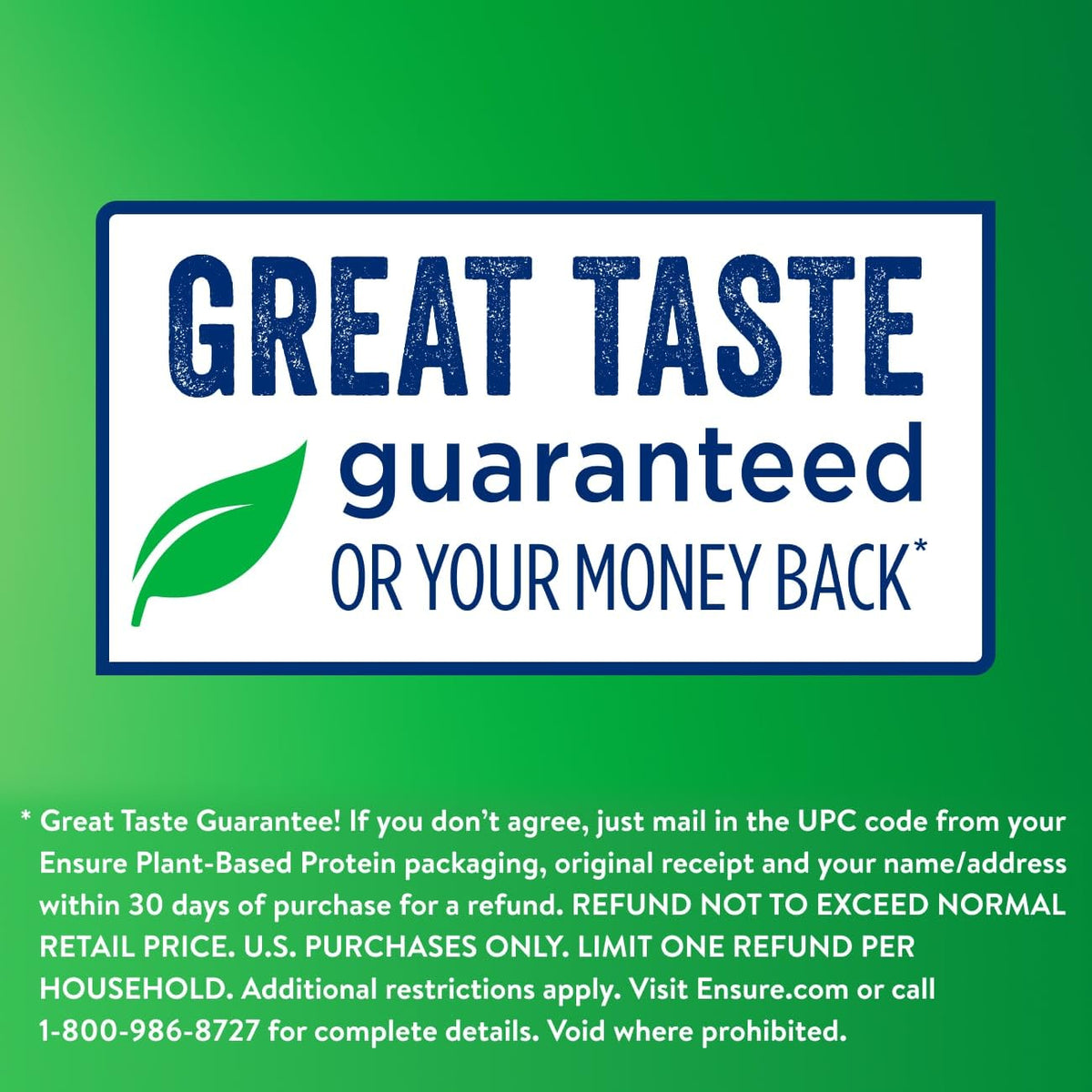Ensure 100% Plant-Based Vegan Protein Nutrition Shakes with 20g Fava